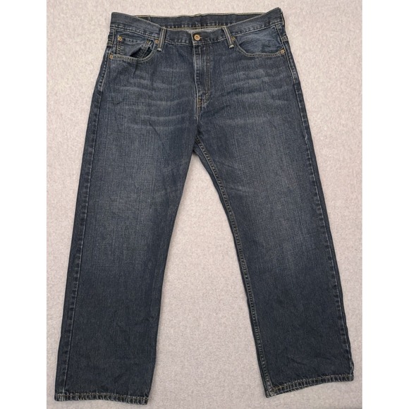 Levi's‎ 569 Jeans Men's 38x29 Loose Straight Dark Wash Denim 100% Cotton - Picture 1 of 11